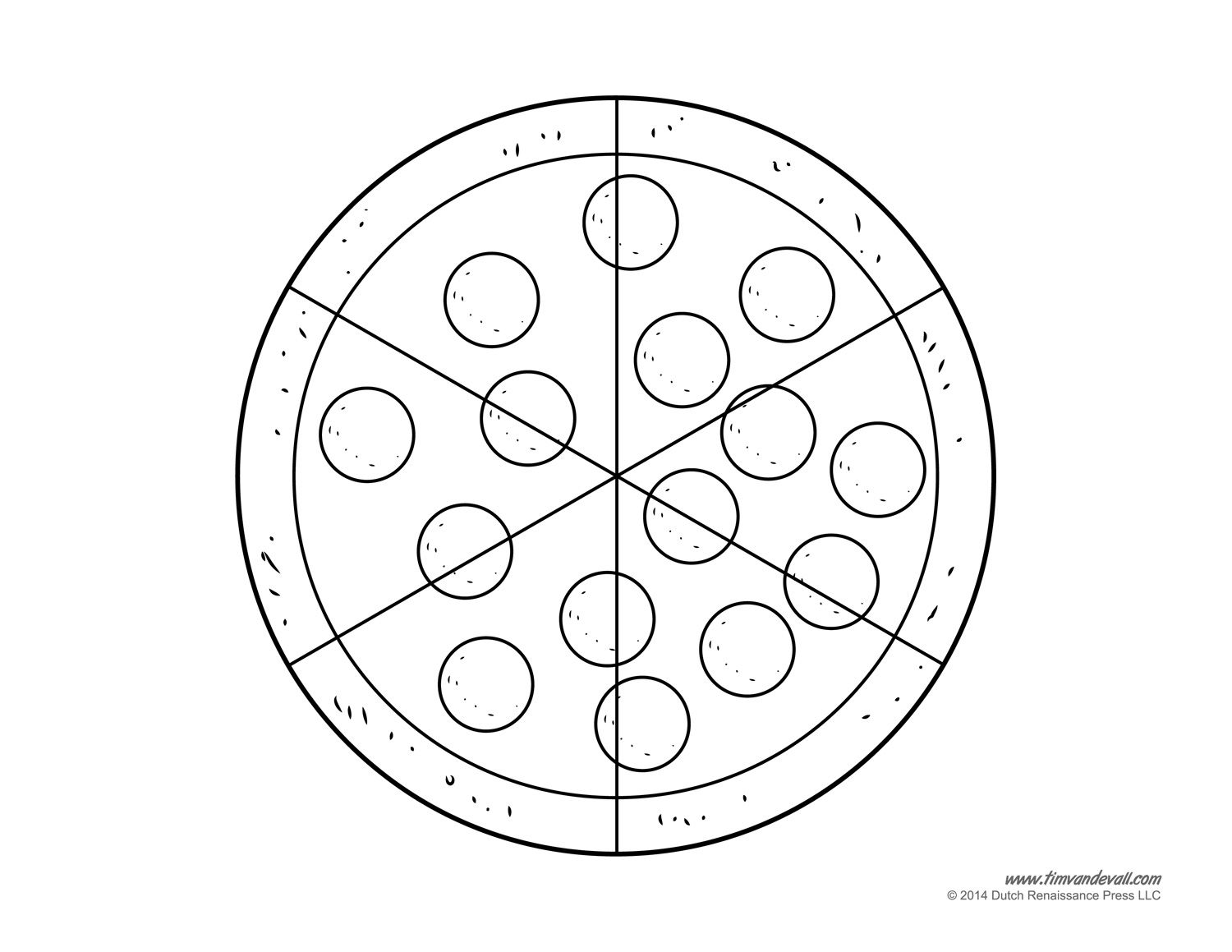1500x1159 Pizza Coloring Pages