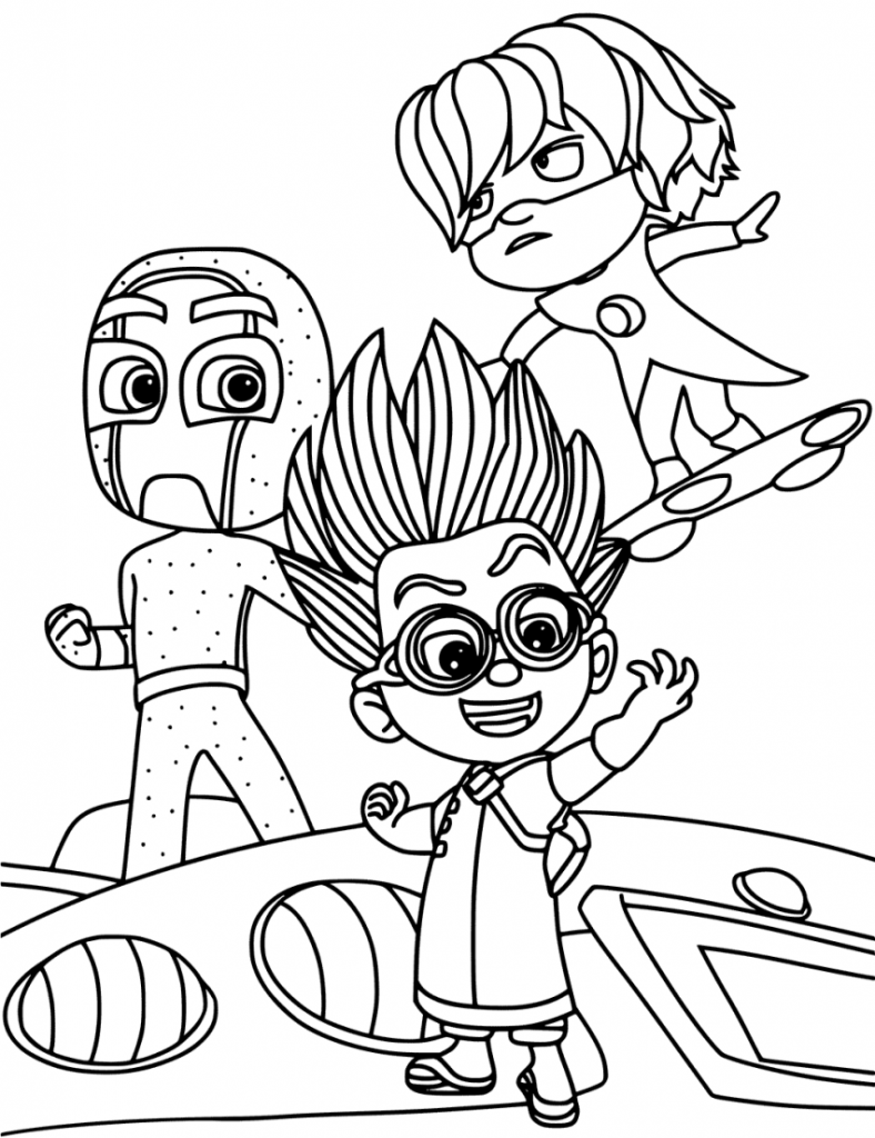 Pj Masks Coloring Pages 788x1024 Pj Masks Coloring Pages