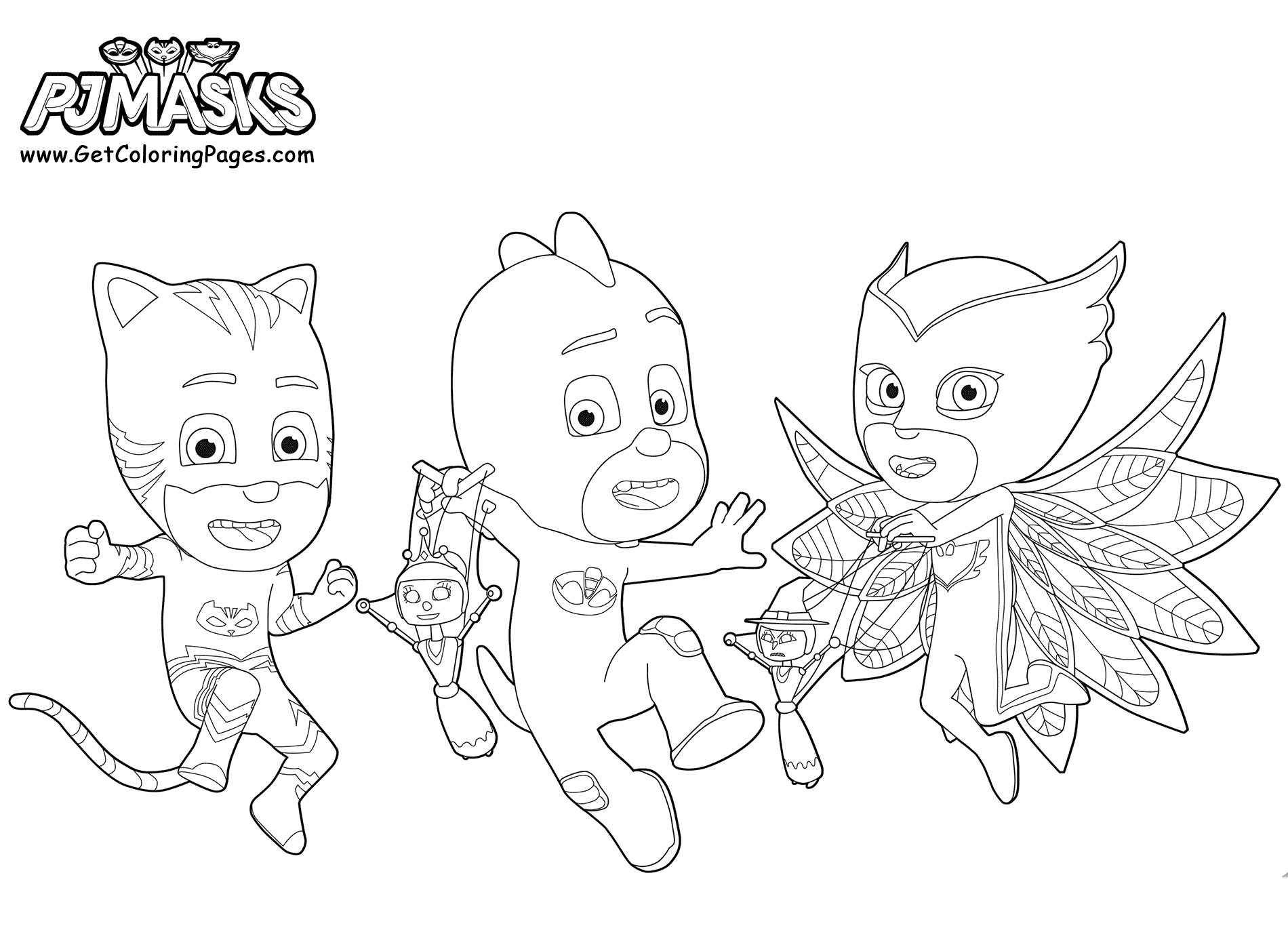 Top 30 Pj Masks Coloring Pages Printable 1900x1400 Top 30 Pj Masks Coloring Pages Printable