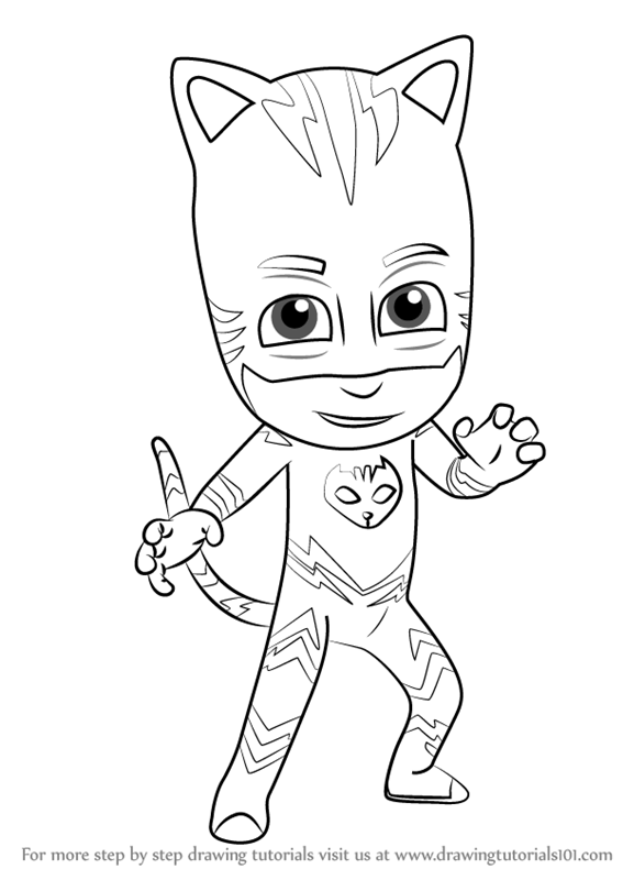 Learn How To Draw Catboy From Pj Masks (Pj Masks) Step By Step 567x800 Learn How To Draw Catboy From Pj Masks (Pj Masks) Step By Step