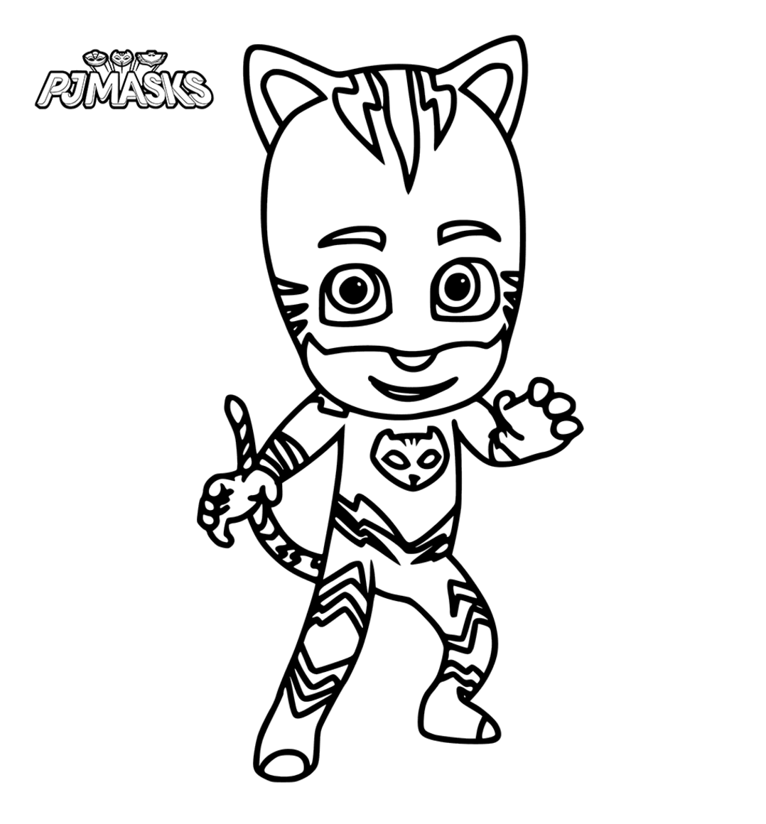 Pj Masks Catboy Coloring Pages Free 1078x1160 Pj Masks Catboy Coloring Pages Free