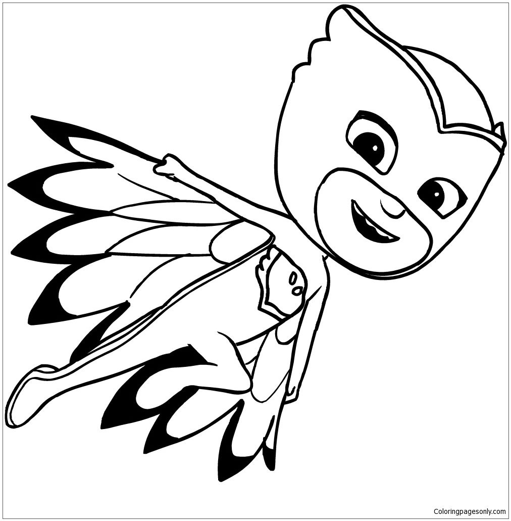 1012x1031 Owlette Of Pj Masks Coloring Page Pj Masks Coloring Pages
