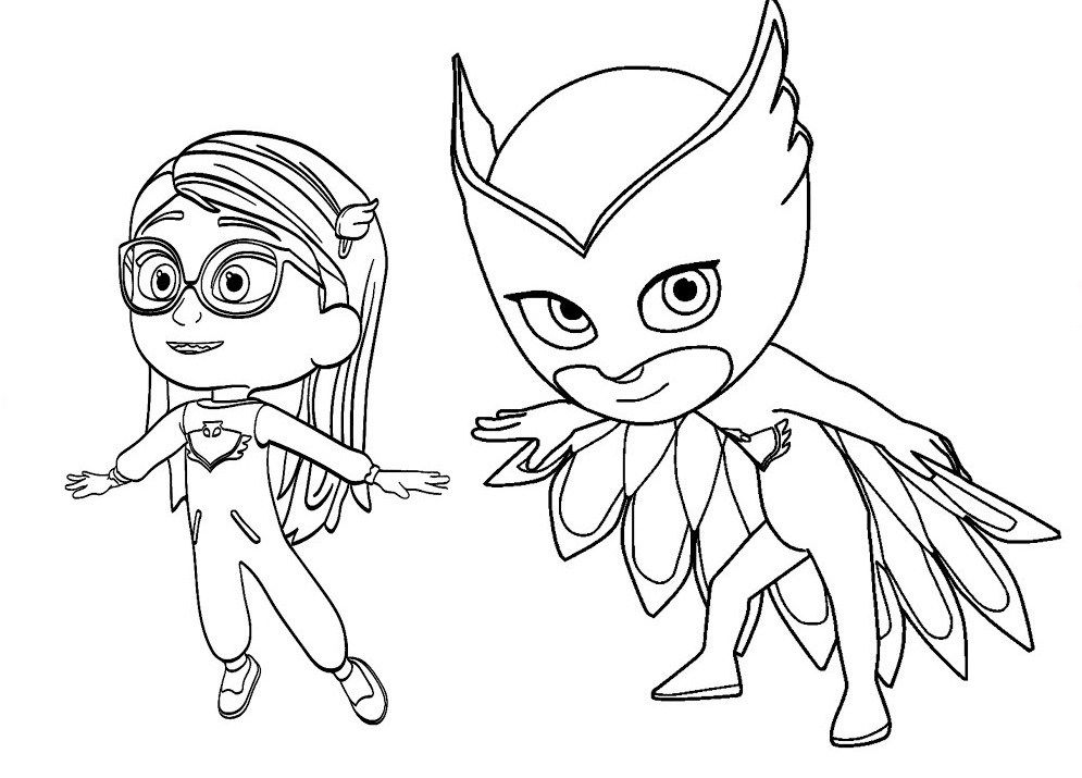 995x715 Pj Mask Owlette Coloring Pages
