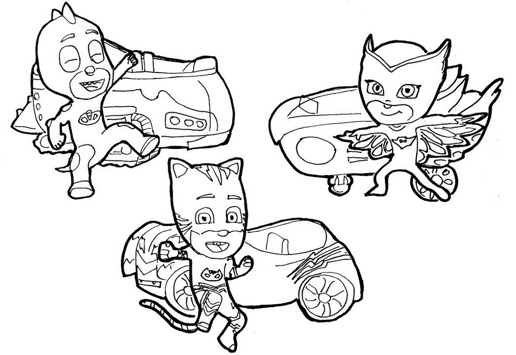 1024x706 Pj Masks Drawing Pages