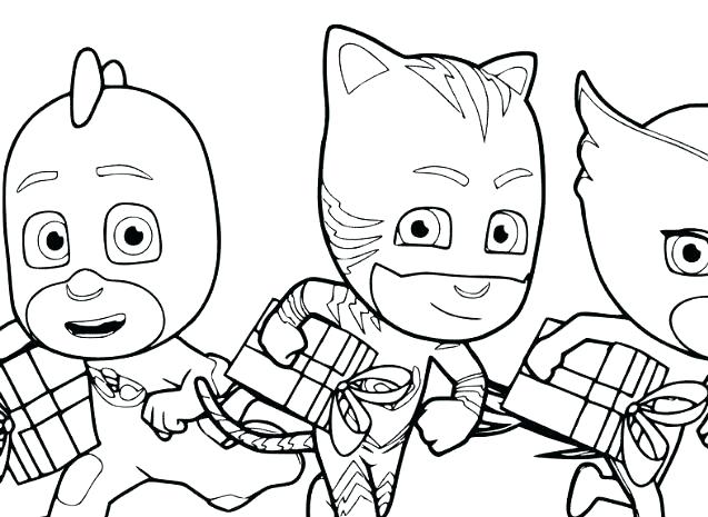 637x465 Pj Mask Coloring Pages Onlycom Printable Masks Coloring Page