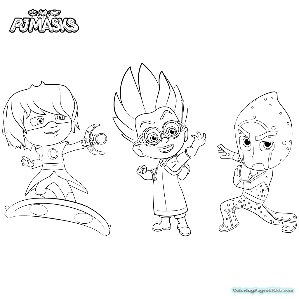 1024x1024 Pj Masks Coloring Pages 1029 Coloring Pages For Kids