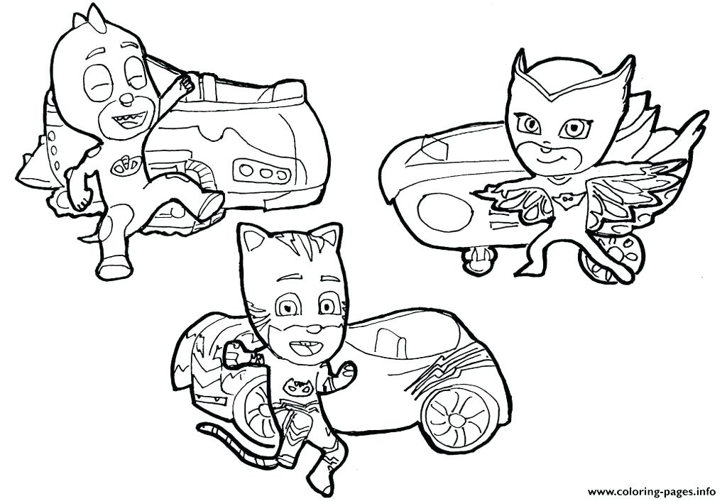 1024x706 Pj Masks Coloring Pages To Print And Masks Cars Coloring Pages Pj