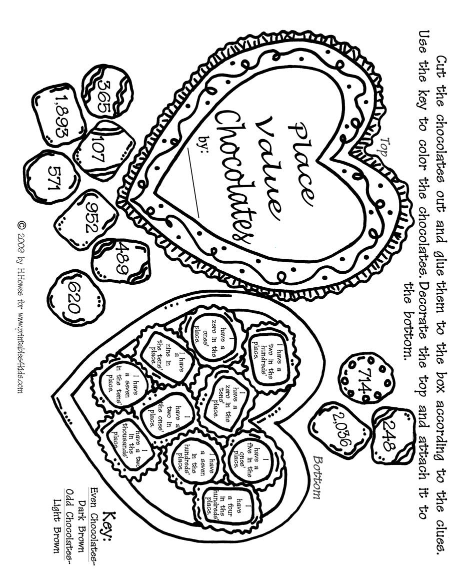 Valentine Math Place Values Activity Sheet Printables For Kids 900x1149 Valentine Math Place Values Activity Sheet Printables For Kids