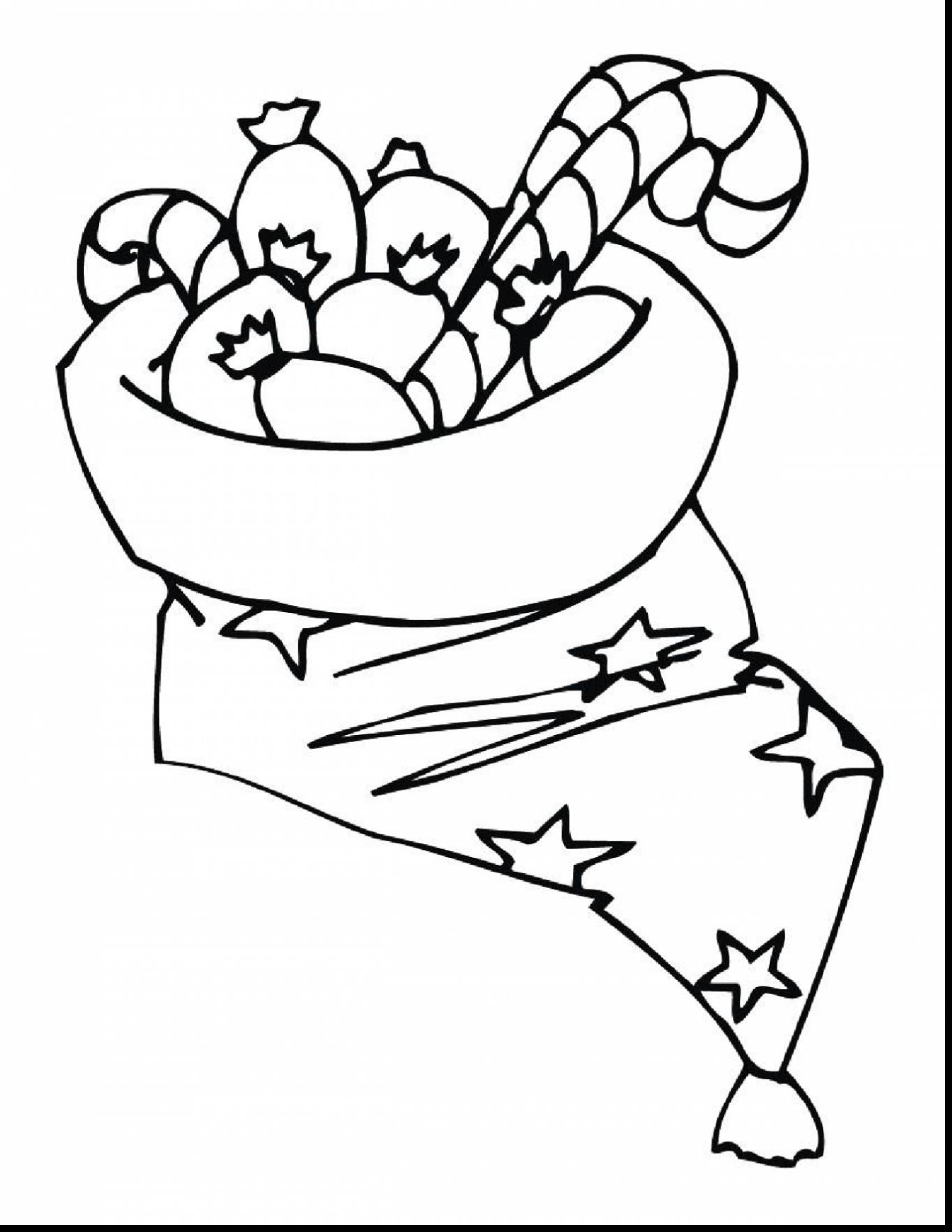 1364x1765 Christmas Stocking Coloring Pages
