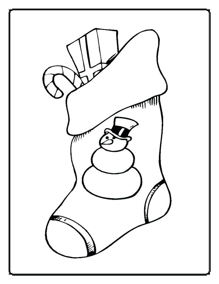 698x903 Stocking Coloring Pages Christmas Stocking Colouring Pages