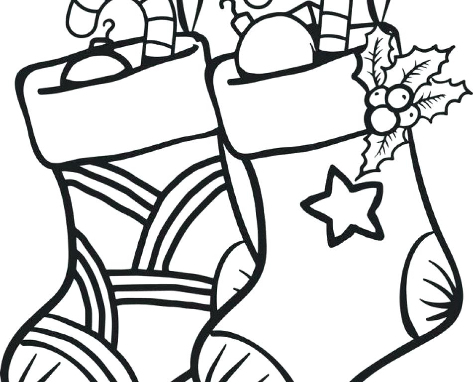 Plain Christmas Stocking Coloring Pages at GetColorings.com | Free ...