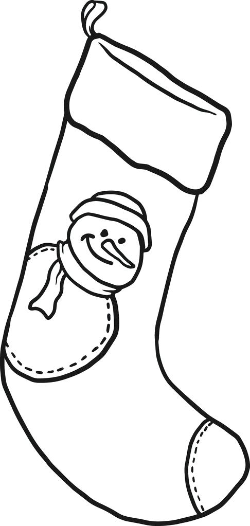 486x1023 Christmas Stocking Coloring Page Stocking Coloring Page 2