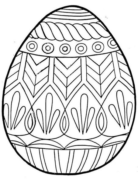 Plain Easter Egg Coloring Pages 7864499 454x604 Plain Easter Egg Coloring Pages 7864499