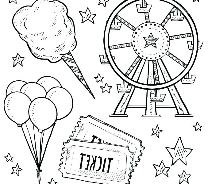 678x600 Carnival Coloring Page Carnival Coloring Page Pages With Plan