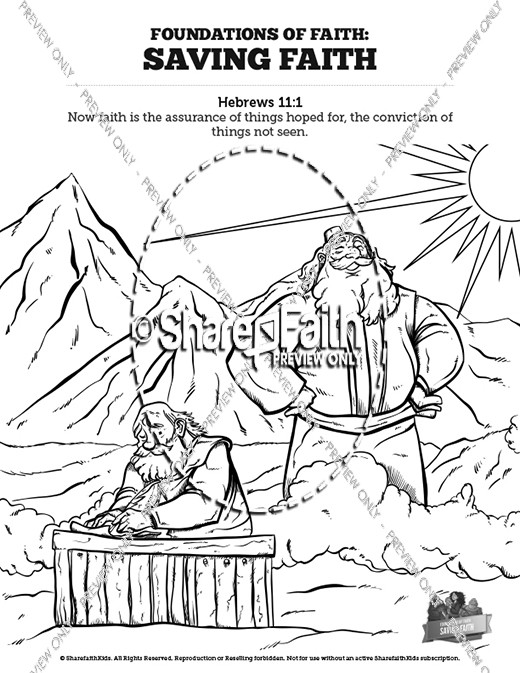 520x673 Hebrews 11 Saving Faith Sunday School Coloring Pages Sunday