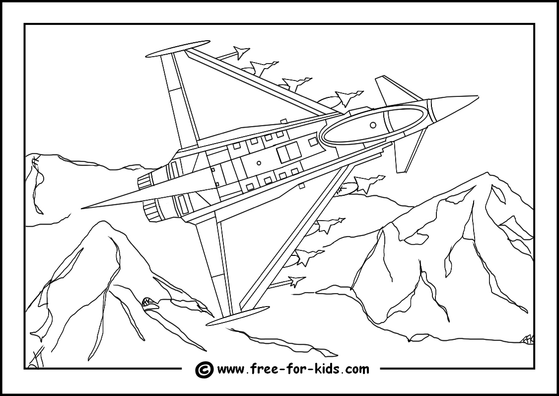 Plane Coloring Pages