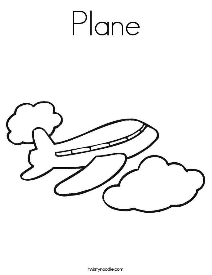Plane Coloring Page 685x886 Plane Coloring Page