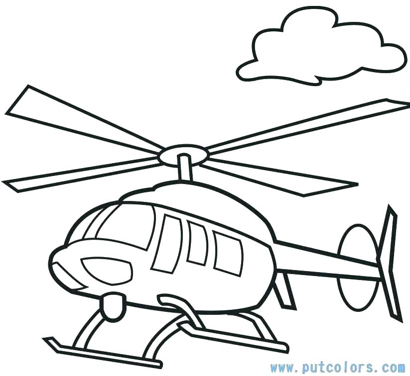 823x756 Airplane Coloring Pages Free