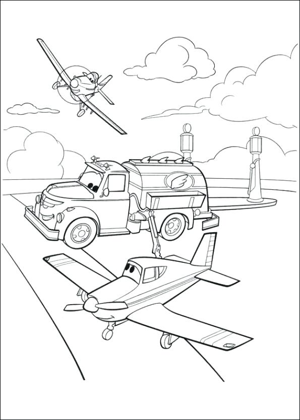 595x834 Planes Coloring Page Cargo Plane Coloring Page Disney Planes