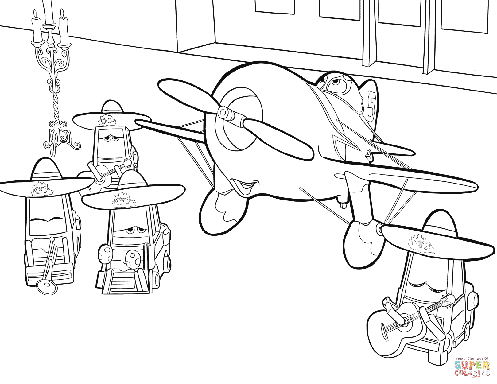 1619x1251 Coloring Pages Planes Disney 12