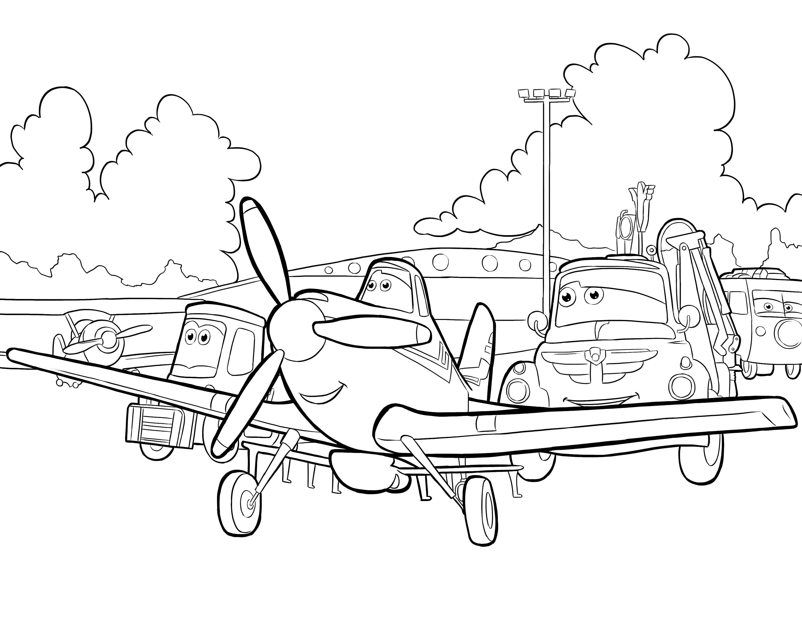 Disney Planes Coloring Pages 3300x2550 Disney Planes Coloring Pages