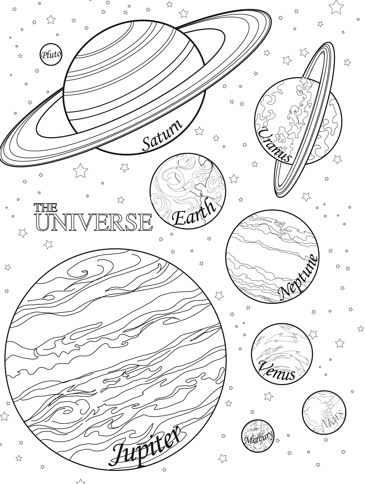 1250x1655 Free Printable Planet Coloring Pages For Kids