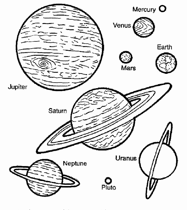 Planet Coloring Pages Preschool Coloring Pages