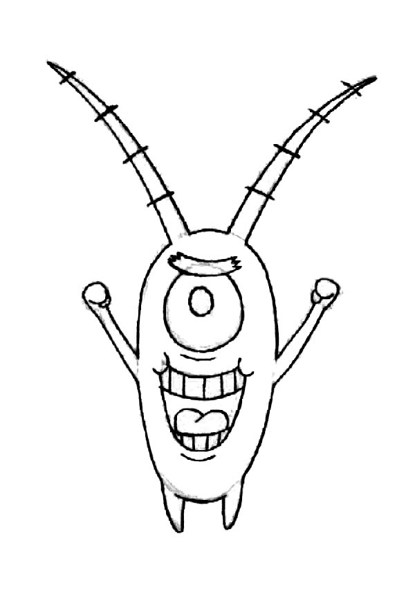600x852 Picture Of Plankton Coloring Page