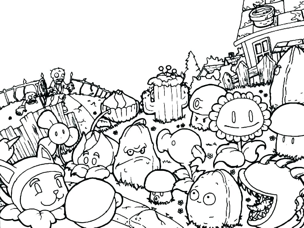 Coloring Pages Of Plants Plant Vs Zombie Coloring Pages Plants Vs 1000x750 Coloring Pages Of Plants Plant Vs Zombie Coloring Pages Plants Vs
