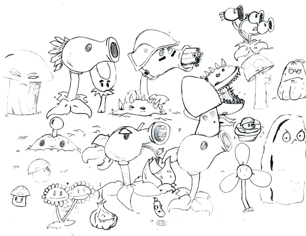 Plants Vs Zombies Coloring Pages Printable Plants Vs Zombies 995x768 Plants Vs Zombies Coloring Pages Printable Plants Vs Zombies