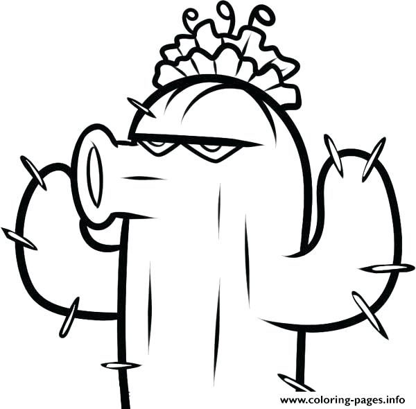 600x590 Plants Vs Zombies Coloring Sheets