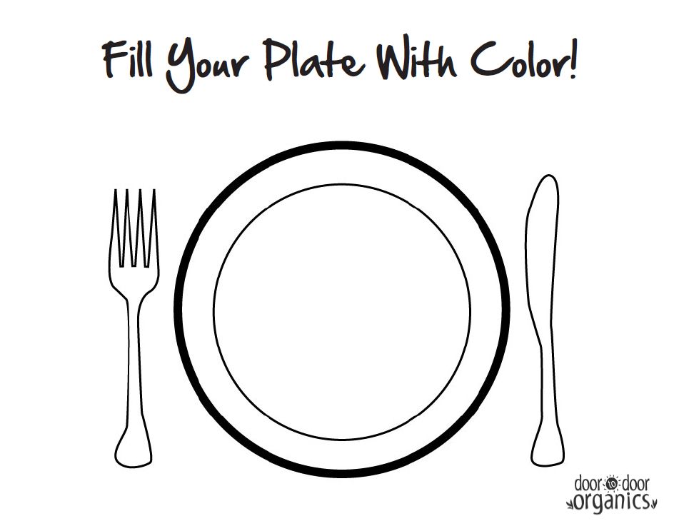 Plate Coloring Sheets 951x737 Plate Coloring Sheets