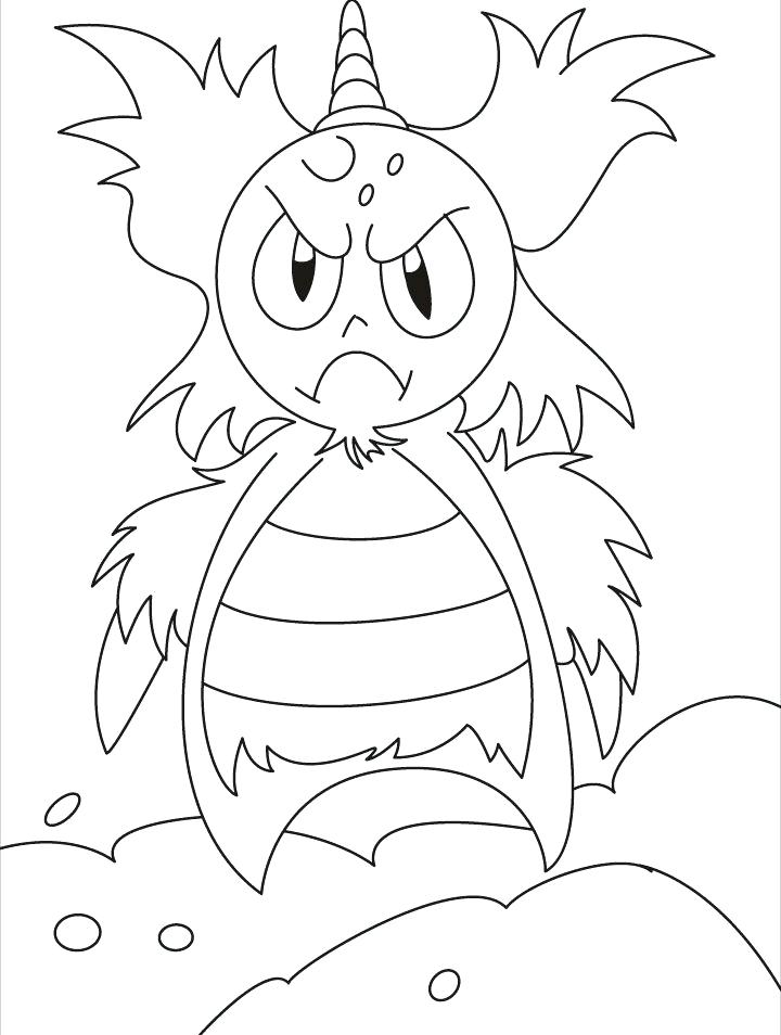 720x954 Washing Machine Coloring Page This Angry Monster Is Thinking Some