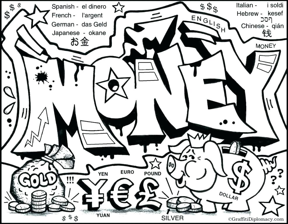Coloring Pages Money Printable Coloring Page Sheets Pages 987x768 Coloring Pages Money Printable Coloring Page Sheets Pages