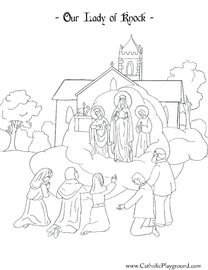 Playground Coloring Pages Our Lady Of Knock Coloring Page Catholic 695x900 Playground Coloring Pages Our Lady Of Knock Coloring Page Catholic
