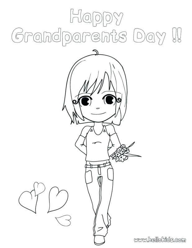 618x799 Amusing Grandparents Day Printable Coloring Pages Free Printable