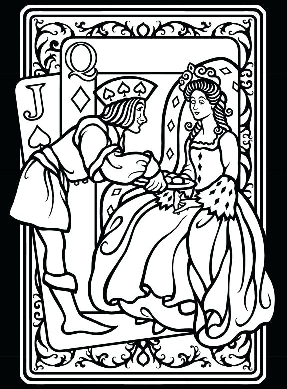 Playing Cards Coloring Pages at GetColorings.com | Free printable ...