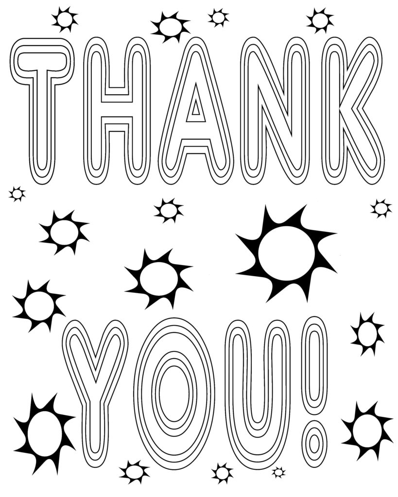 Thank You Coloring Pages Pictures 7