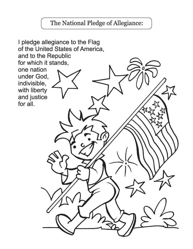 630x810 Pledge Of Allegiance Coloring Page