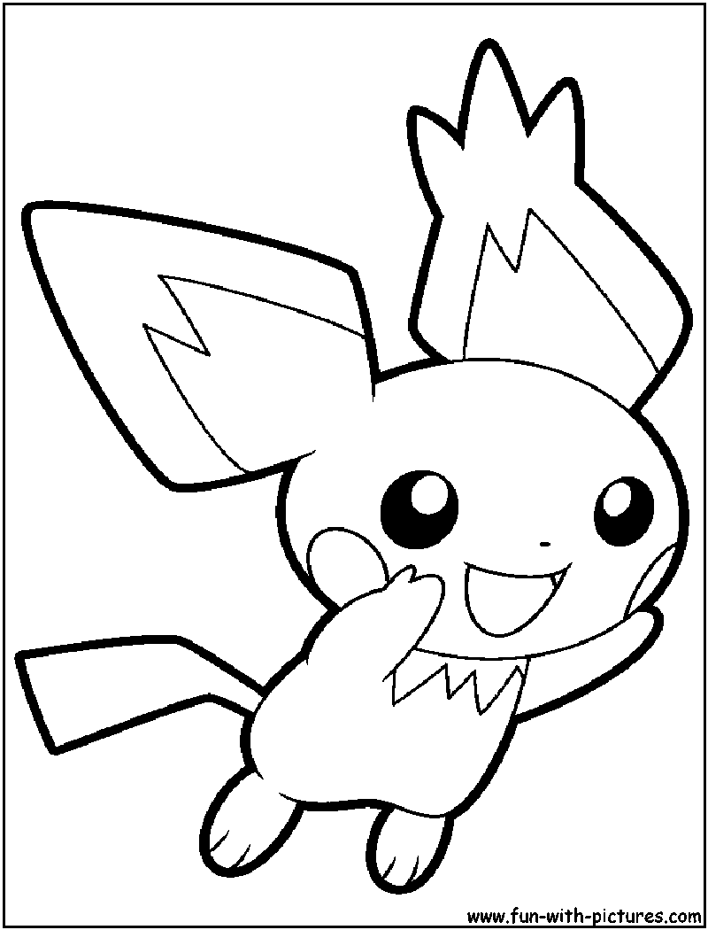 Pichu Coloring Page 800x1050 Pichu Coloring Page