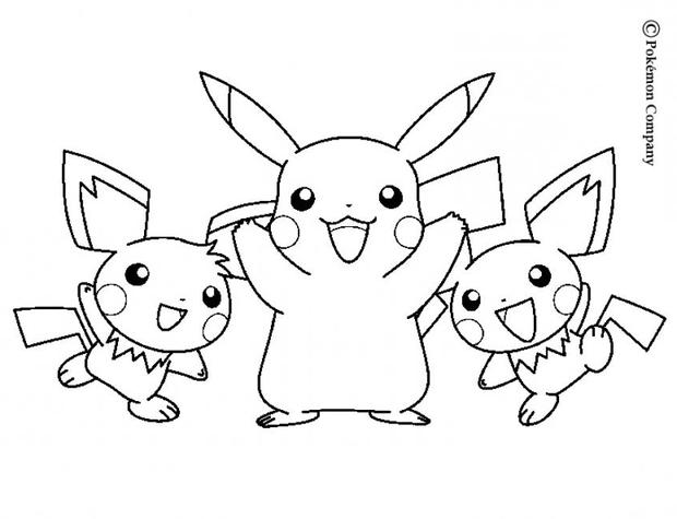 Pikachu And Friends Coloring Pages 620x475 Pikachu And Friends Coloring Pages