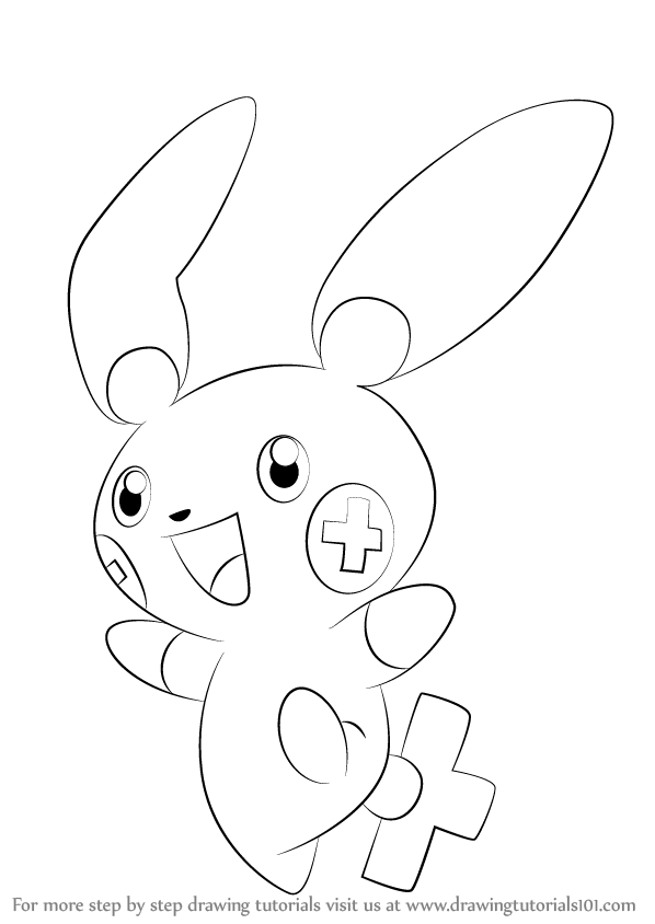Plusle Is A Cream Color Bipedal Character From Pokemon. In This 598x844 Plusle Is A Cream Color Bipedal Character From Pokemon. In This