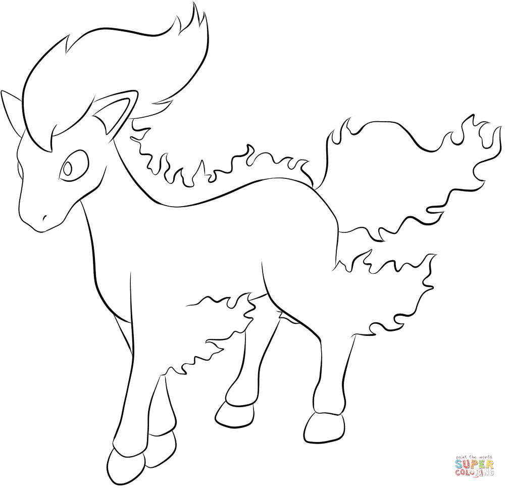 Ponyta Coloring Page Free Printable Coloring Pages 1000x966 Ponyta Coloring Page Free Printable Coloring Pages