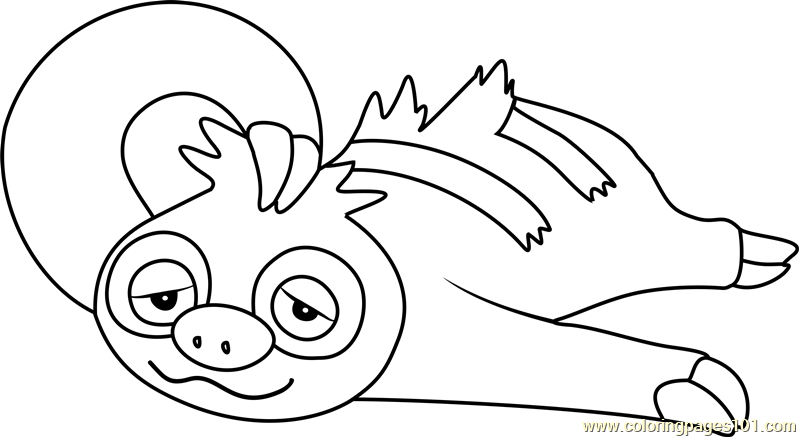 Slakoth Pokemon Coloring Page 799x437 Slakoth Pokemon Coloring Page