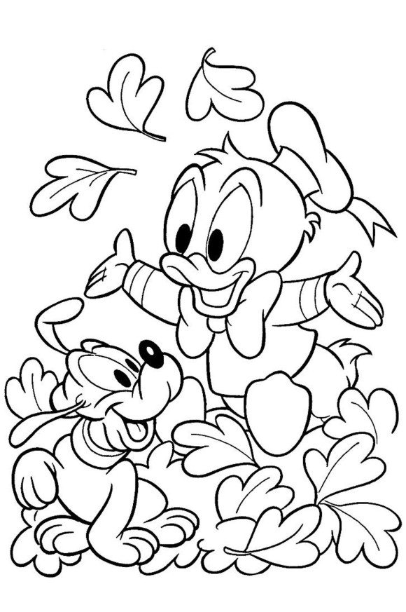 580x873 Donald Duck Eating Candy Coloring Pages Of Christmas On Christmas