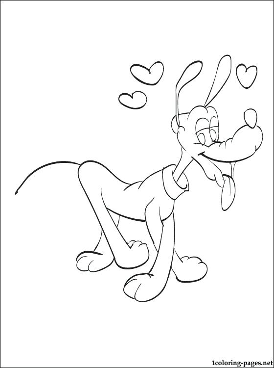 560x750 Pluto Coloring Page Coloring Page For Kids Pluto Christmas