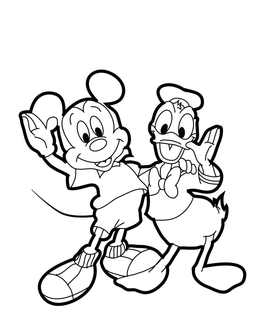1024x1284 Coloring Page ~ Mickey Coloring Page Mouse And Duck Pages Baby