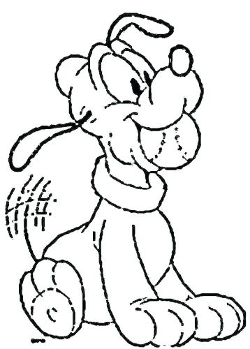 358x500 Pluto Coloring Pages