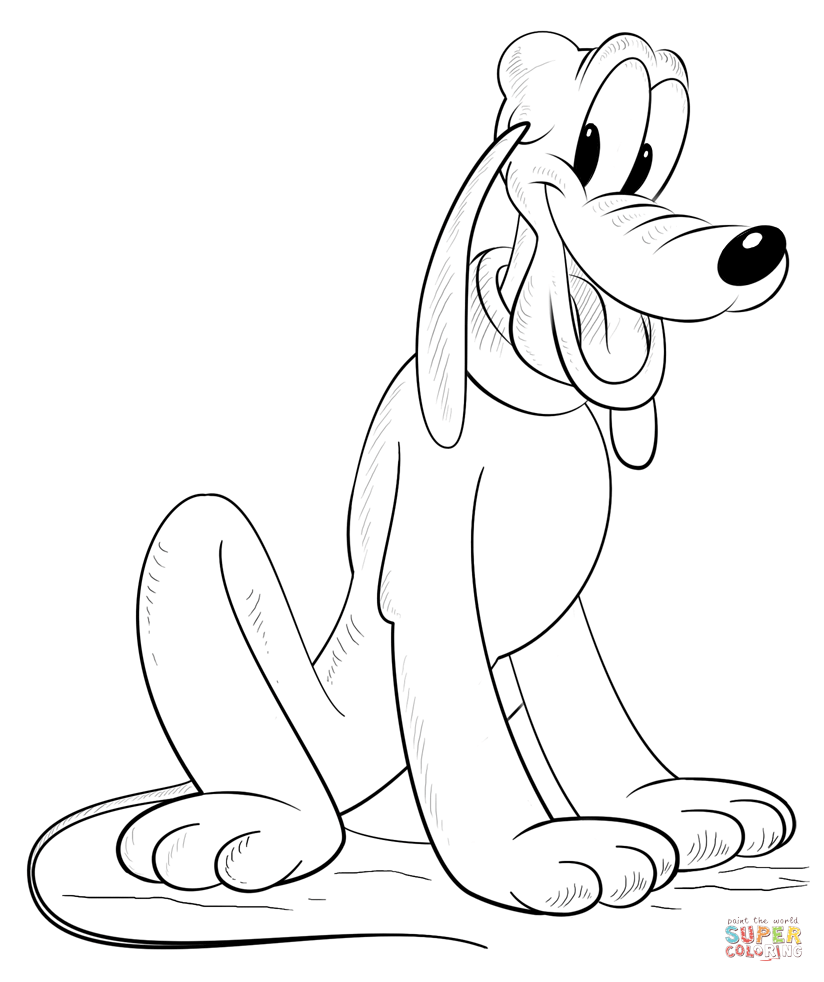 Pluto Coloring Pages Get Bubbles 824x982 Pluto Coloring Pages Get Bubbles