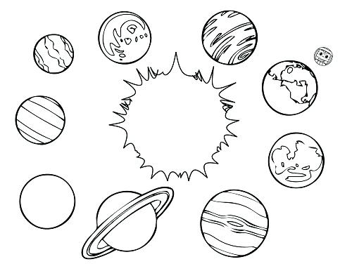 Pluto Planet Coloring Pages at GetColorings.com | Free printable ...